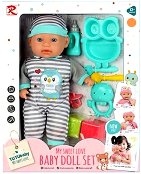 13” Talking Baby Doll with Accessories (3 per case)