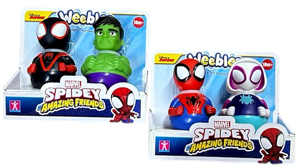Marvel: Spidey & His Amazing Friends - Weebles Twin Figure (6 pack)