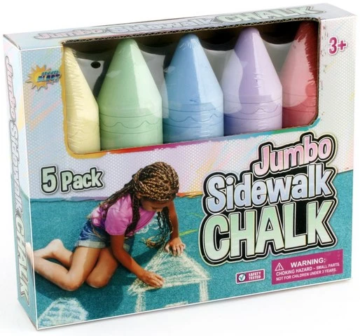 Jumbo Sidewalk Chalk (5-Pack)