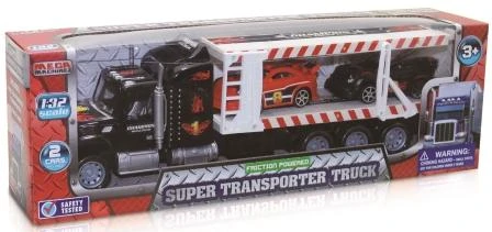 Mega Machine 1:32 Scale Super Transporter Truck Playset!