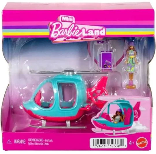 Mattel Mini BarbieLand Doll and Vehicle Set