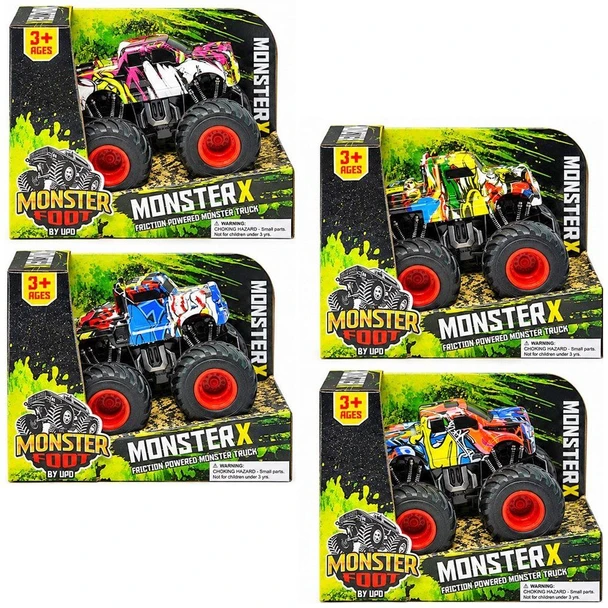 Monster Foot 4WD Friction Powered Graffiti Truck!