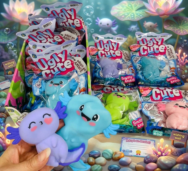 Ugly Cute Smushy Axolotl Toy Squishy