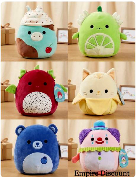 8" Squishmallow EXCLUSIVE HYBRID SERIES #2 Asst plush toys.