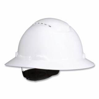 3M 7100240028 Full Brim Hard Hat H-801Sfv-Uv White Vented 4-P