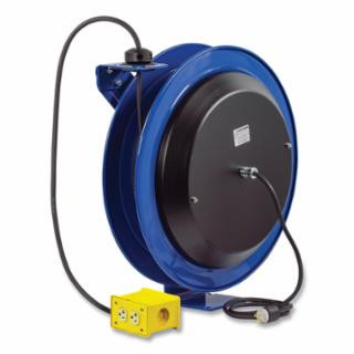 Coxreels PC24-0012-B Pwr Cord Spring Rewind Reels Quad Ind Rec 100'