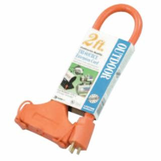 Southwire 4112SW8802 12/3 Tri-Source Adapterextension Cord 2' Yellow (12 EA)
