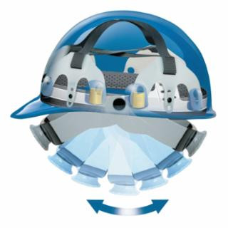 Honeywell Fibre-Metal E2SW11A000 Cap Style Hard Hat 3S Swingstrap Black