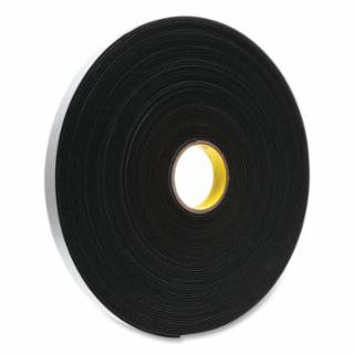 3M 7000047497 3M Vinyl Foam Tape 4508Black 1 In X 36 Yd (9 RL)