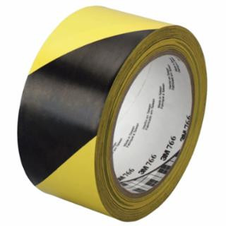 3M 7000028955 3M Hazard Warning Tape 766 Blk/Yellow 2"X36Yd (1 RL)