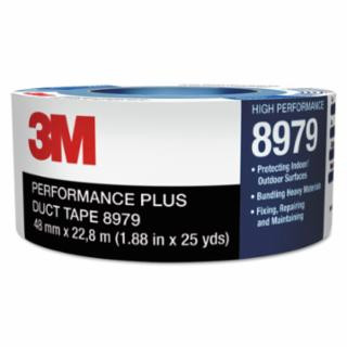 3M 7000124266 8979 Performance Plus Duck Tape Black 48 mm x54.8M (1 RL)