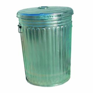 Magnolia Brush TRASH CAN 30GAL 30-Gallon Galvanized Trash Can W/Lid