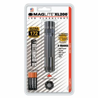 Mag-Lite XL200-S3096 Maglite XL200 3 Cell Aaaled Flashlight Gray (6 EA)