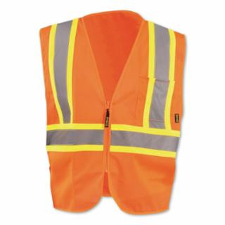 Occunomix ECO-IM2TZ-OS Class 2 Mesh Vest 2 Tone Zip Close Sm Or