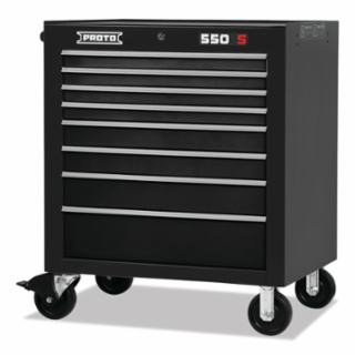 Proto J553441-8DB Roller Cab 34 In 8 Drawer Black