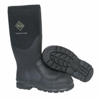 SERVUS MUCK BOOT CHORE CLASSIC- BLACK STEEL TOE-SIZE 9 CHS-000A-BLK-070