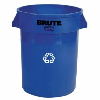 Rubbermaid Commercial FG263273BLUE Brute Cont Recycle 32G/121L Blue