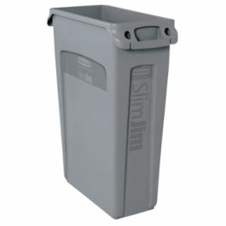 Rubbermaid Commercial FG354060GRAY Slim Jim W/Venting Channels