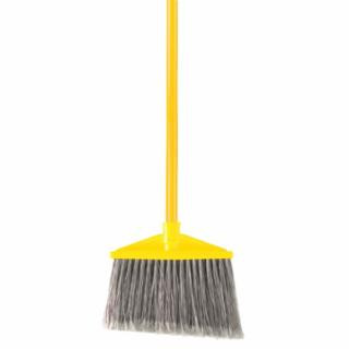 Rubbermaid Commercial FG637500GRAY Angle Broom Flagged W/ Handle