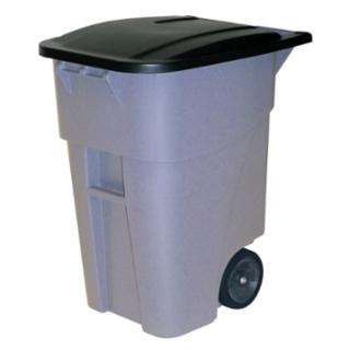 Rubbermaid Commercial FG9W2200GRAY Brute Rollout Container95G/360L Gray