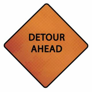 Cortina 07-800-3067 36" Detour Ahead 3017623