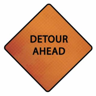 Cortina 07-800-4070 48" Detour Ahead 3017649