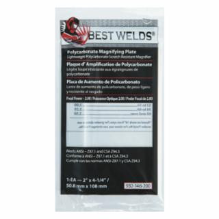 Best Welds 901-932-146-200 Bw-2X4-1/4 Polycarb Maglens 2.00 Diopter