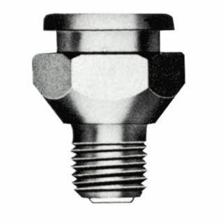 Alemite 1823-1 Button Head Fittings, Straight, 1 1/4 in, Male/Male, 1/4 in (NPTF), 50 Pack