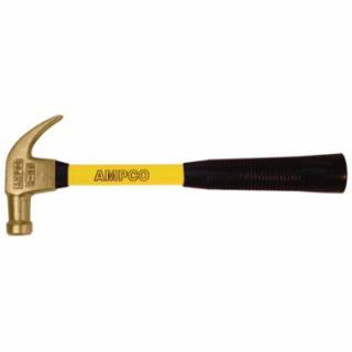 Ampco Safety Tools H-20FG 1 Lb. Claw Hammer W/Fbg.Handle