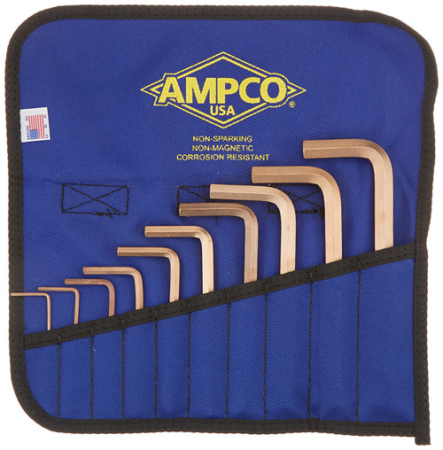 Ampco Safety Tools M-42M Non Sparking Non Magnetic Hex Key Set (1 ST)