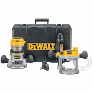 Dewalt DW618PK 2-1/4 Hp Electronic Vs Fixed/Base Plunge Base Ro