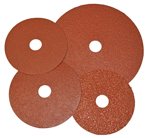 Alfa Tools FD61956 4 1/2" x 7/8 80 Grit Aluminum Oxide Resin Fibre Disc, 25 Pack