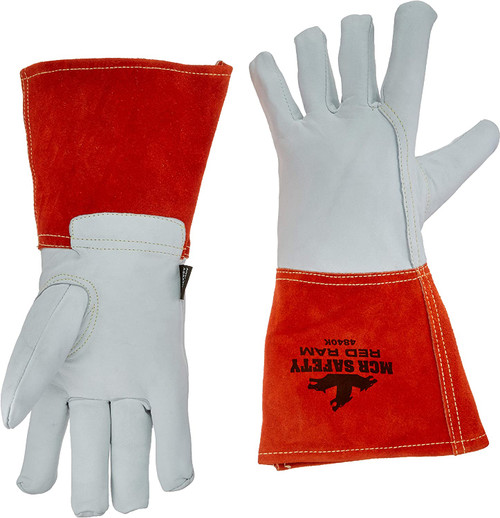 Mcr Safety 4840KXL Grain Goat Red Ram Mig Kevlar Lined (1 Pair)