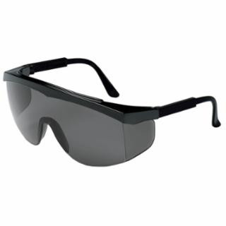 Mcr Safety SS112 Stratos Black Frame Greylens Safety Glass
