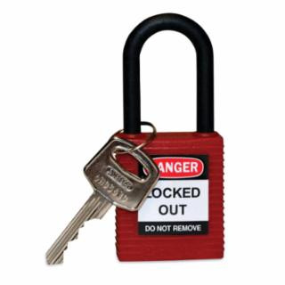Brady 123324 Nylon Lock 1.5" Kd Red Nylon Shackle