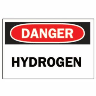 Brady 25451 Plastic 10"X14" " Dangerhydrogen" Sign