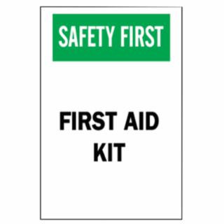 Brady 41208 First Aid Sign B-555 10In H X 7In W