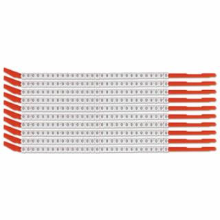 Brady SCN10-0 Clip Sleeve Wire Markers- Legend: 0 - 300/Pk (1 PK)