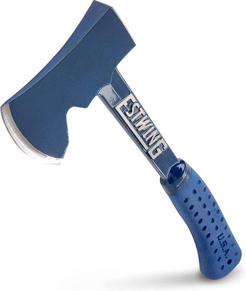 Estwing E6-25A 14" Blue Campers Axe With Blue Grip