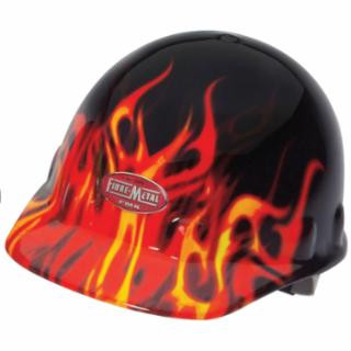 FMX FLAME CAP STYLE HARDHAT W/3-R RATCHET HEADBA