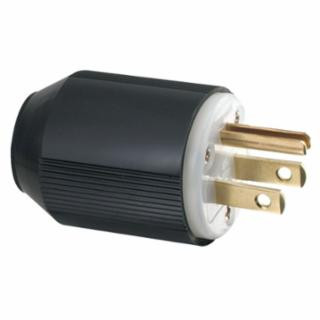 Eaton Crouse-Hinds 5666N 15 Amp Blk Plug Industrial Grade Auto Grip