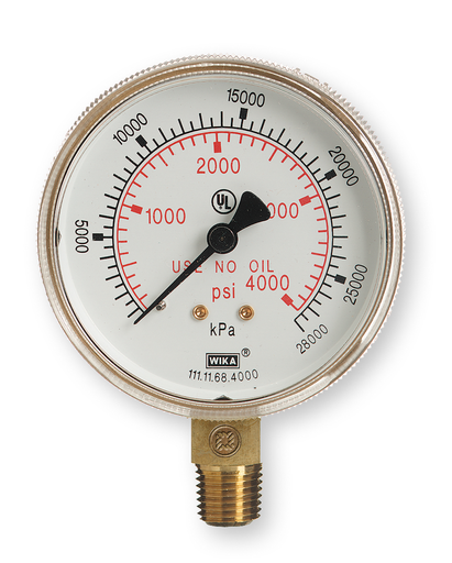 WE G-2-100W 2" 100 PSI GAUGE