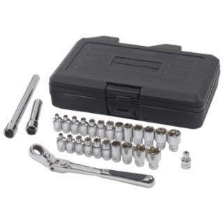 Gearwrench 891427 Set Pass-Thru XL Lck Flex 1/4Drive 27Pc