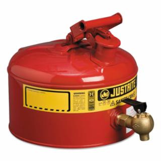 Justrite 7225140 2.5G/9.5L Lab Red W/540Fct
