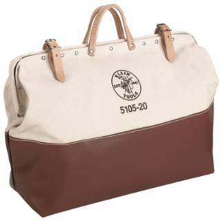 Klein Tools 5105-20 High-Bottom Canvas Tool Bag, 20-Inch