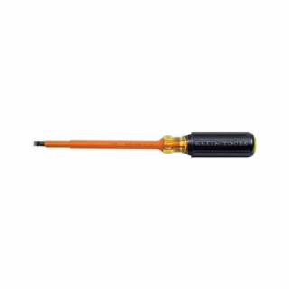 Klein Tools 602-7-INS Insulated Screwdriver, 5/16-Inch Cabinet, 7-Inch Round Shank