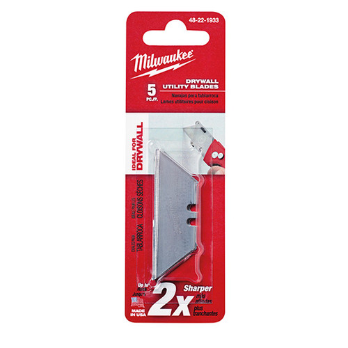 Milwaukee 48-22-1933 5-Piece Drywall Utility Knife Blades