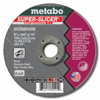 Metabo 655995000 6"X.045X7/8" Type 1 Slicer Wheel A60Xp Grit
