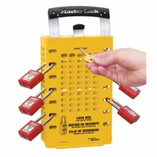 Master Lock 503YLW Yellow Latch Tight Grouplock Box