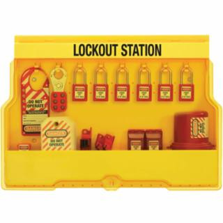 Master Lock S1850E410 Lockout Station Electrical Lockout W/410Red Xeno